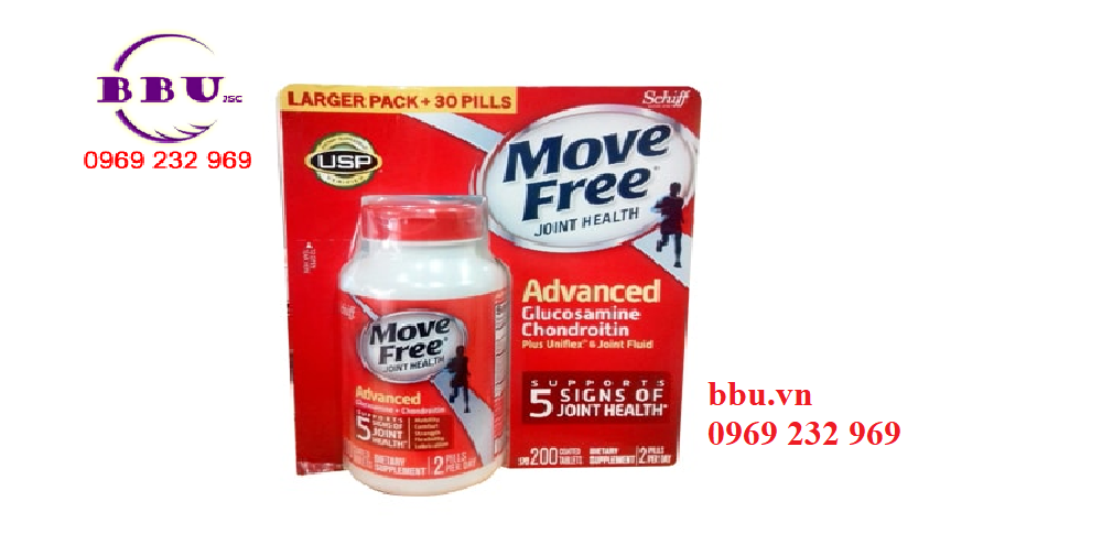 SCHIFF MOVE FREE JOINT HEALTH ADVANCED - 200 TABLETS