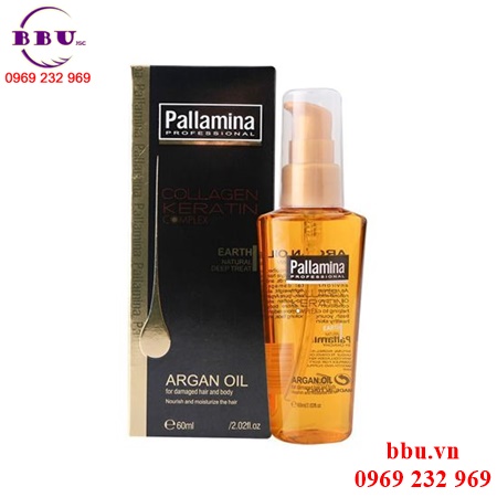 Tinh dầu dưỡng tóc Pallamina Collagen Keratin Compex Argan Oil