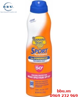 Xịt chống nắng Banana Boat Mist Sport Performance Broad Spectrum SPF 50+ tốt