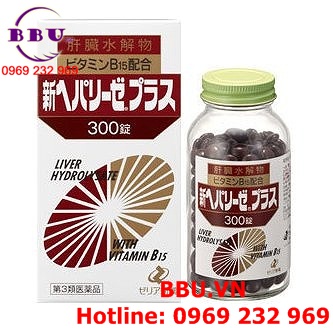 Thuốc bổ gan Liver Hydrolysate with Vitamin B15 300 viên của Nhật