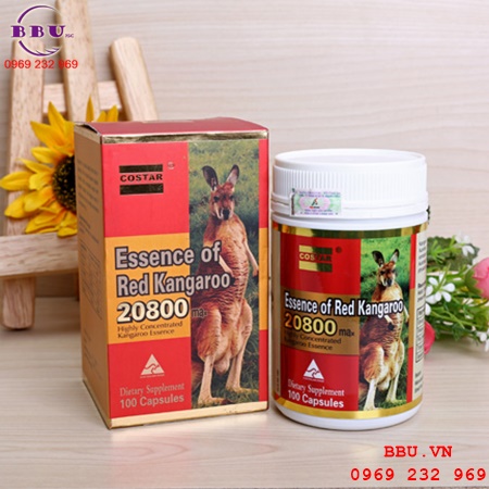 Tăng cường sinh lực đàn ông - Essence of Red Kangaroo 20800 ( 100 viên) - Úc