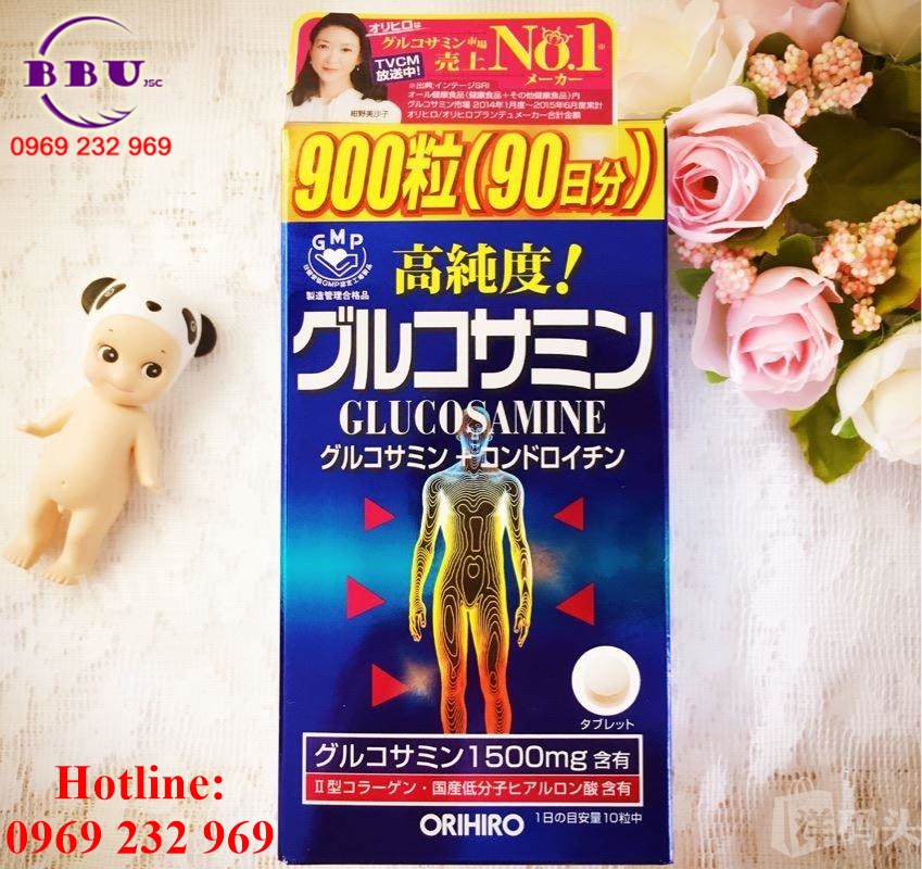 Viên uống Glucosamine 1500mg Orihiro Nhật Bản