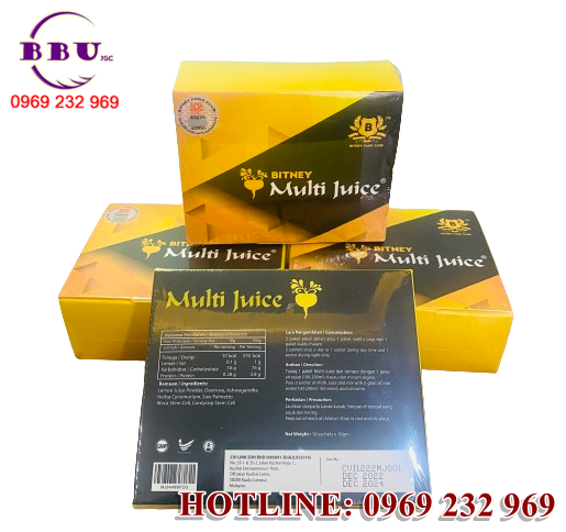 Multi Juice mang lại nhiều công dụng vượt trội nhờ sự kết hợp hoàn hảo giữa các thành phần thảo dược và công nghệ hiện đại