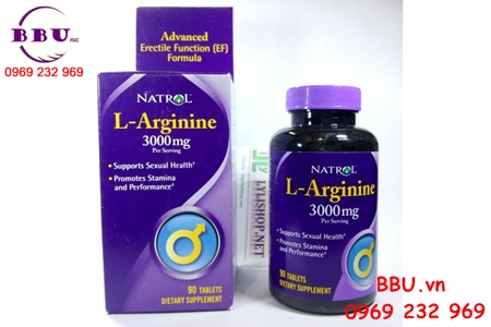 Natrol L-Arginine 3000mg Tăng khoái cảm tình dục