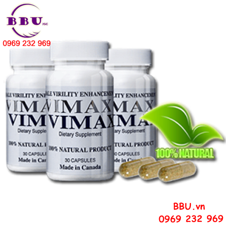 Viên uống Vimax Vimax Tăng kích thước dương vật - Lọ 30 viên - Canada