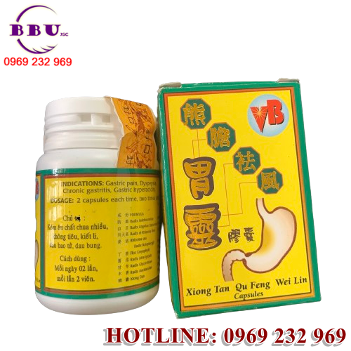 Sử dụng Xiong Tan Qu Feng Wei Lin Malaysia giúp bảo vệ bao tử 