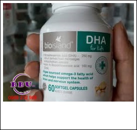 hướng dẫn sử dụng viên uống bio island DHA Kids