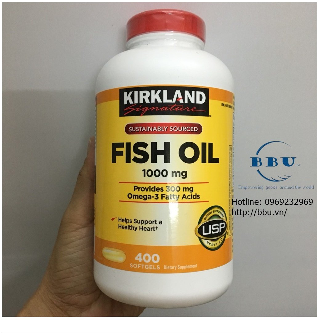Viên uống Fish Oil Dầu Cá Kirkland