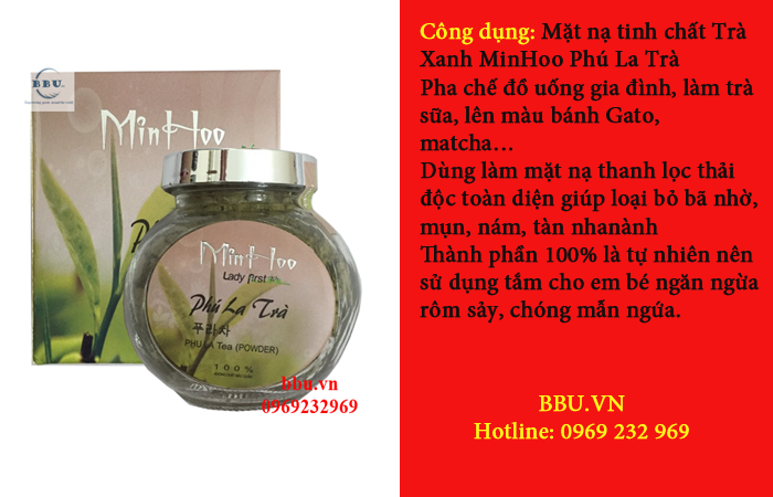 Giấy chứng nhận an toàn thực phẩm mặt nạ trà xanh Min hoo