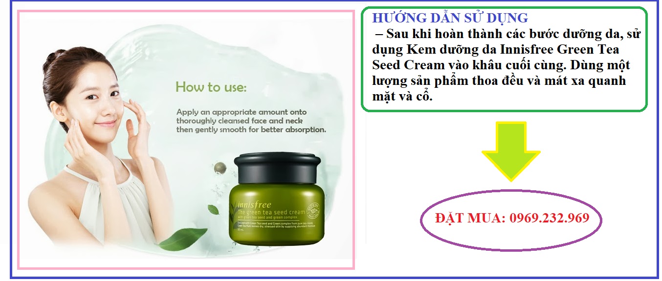 Kem dưỡng da Innisfree Green Tea Seed Cream