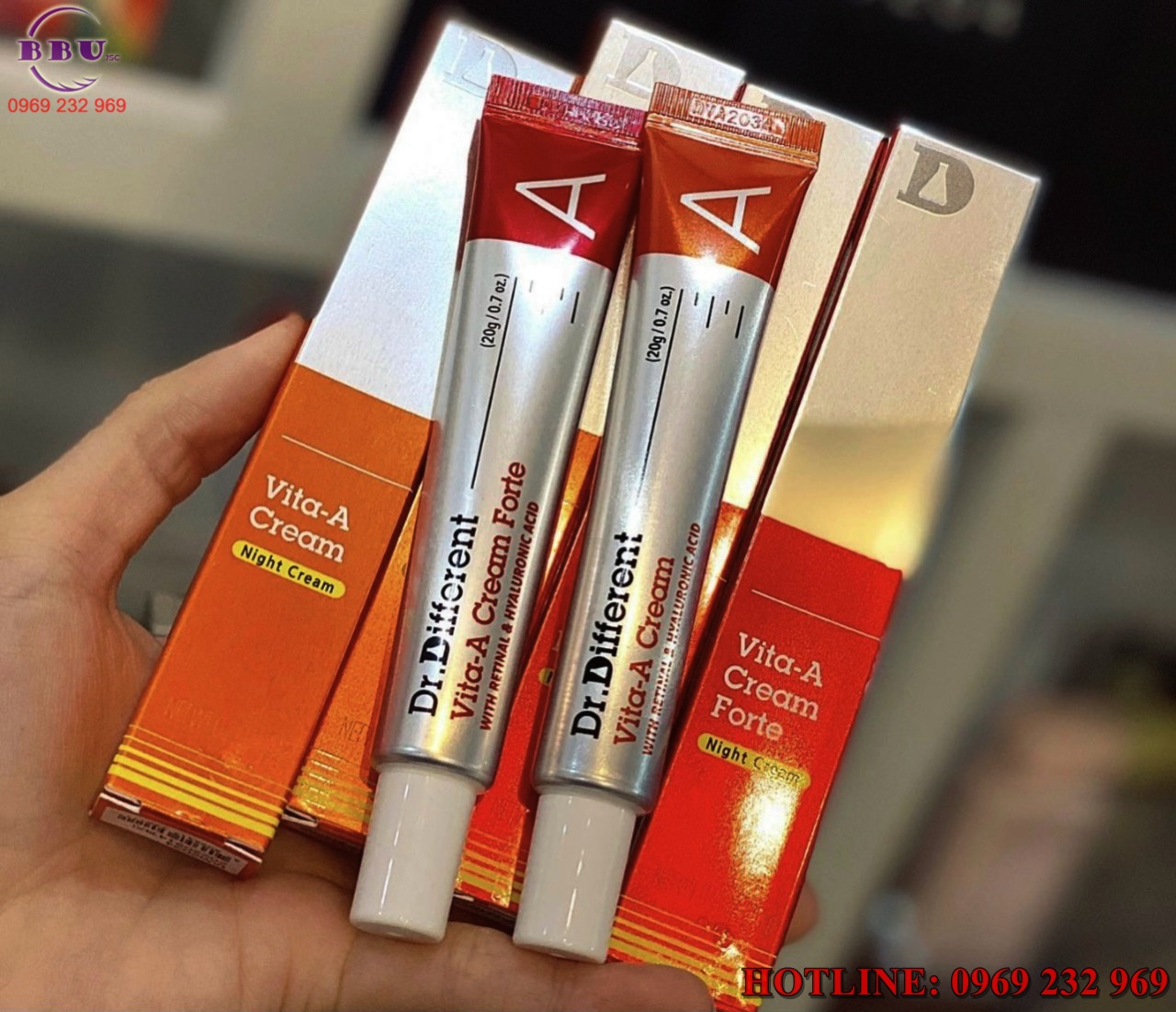 Thành phần chính của kem dưỡng trẻ hóa da Retinal Vita A Forte Cream 0.1%