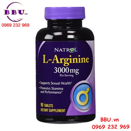 Natrol L-Arginine 3000mg Tăng khoái cảm tình dục