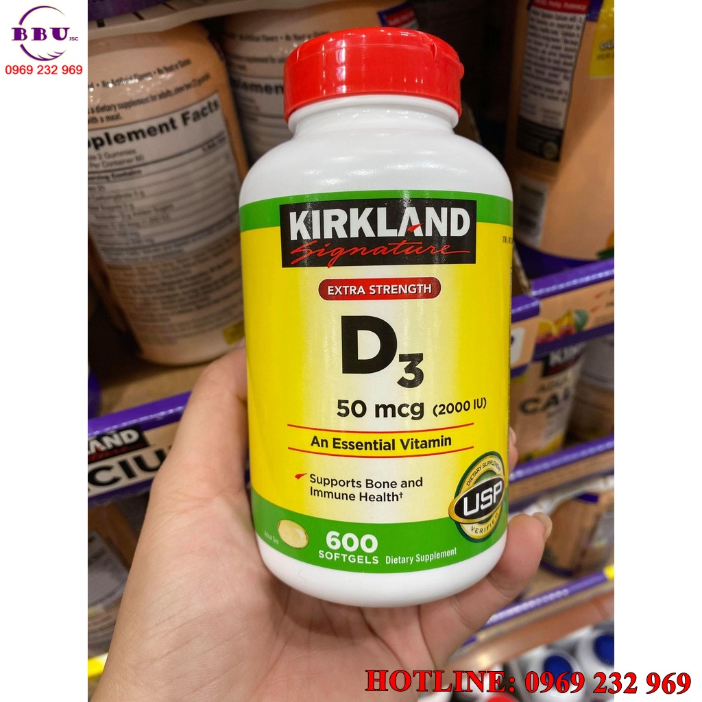 Phân phối sỉ Viên Uống Vitamin D3 2000 IU Kirkland Signature Phân phối sỉ Viên Uống Vitamin D3 2000 IU Kirkland Signature