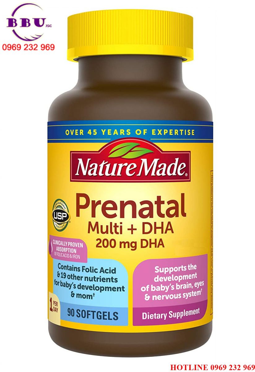 Phân phối sỉ Viên uống vitamin tổng hợp cho bà bầu Prenatal Multi DHA Phân phối sỉ Viên uống vitamin tổng hợp cho bà bầu Prenatal Multi DHA