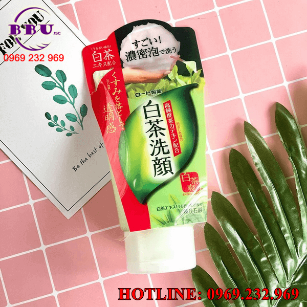Sữa rửa mặt trà xanh Rohto Shirochasou Green Tea Foam