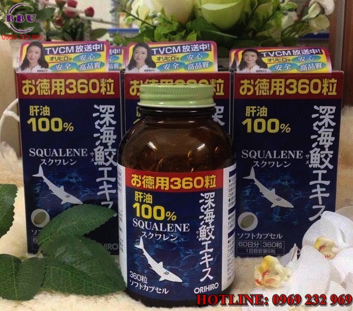 Tác dụng của sụn vi cá mập Squalene Orihiro Nhật Bản