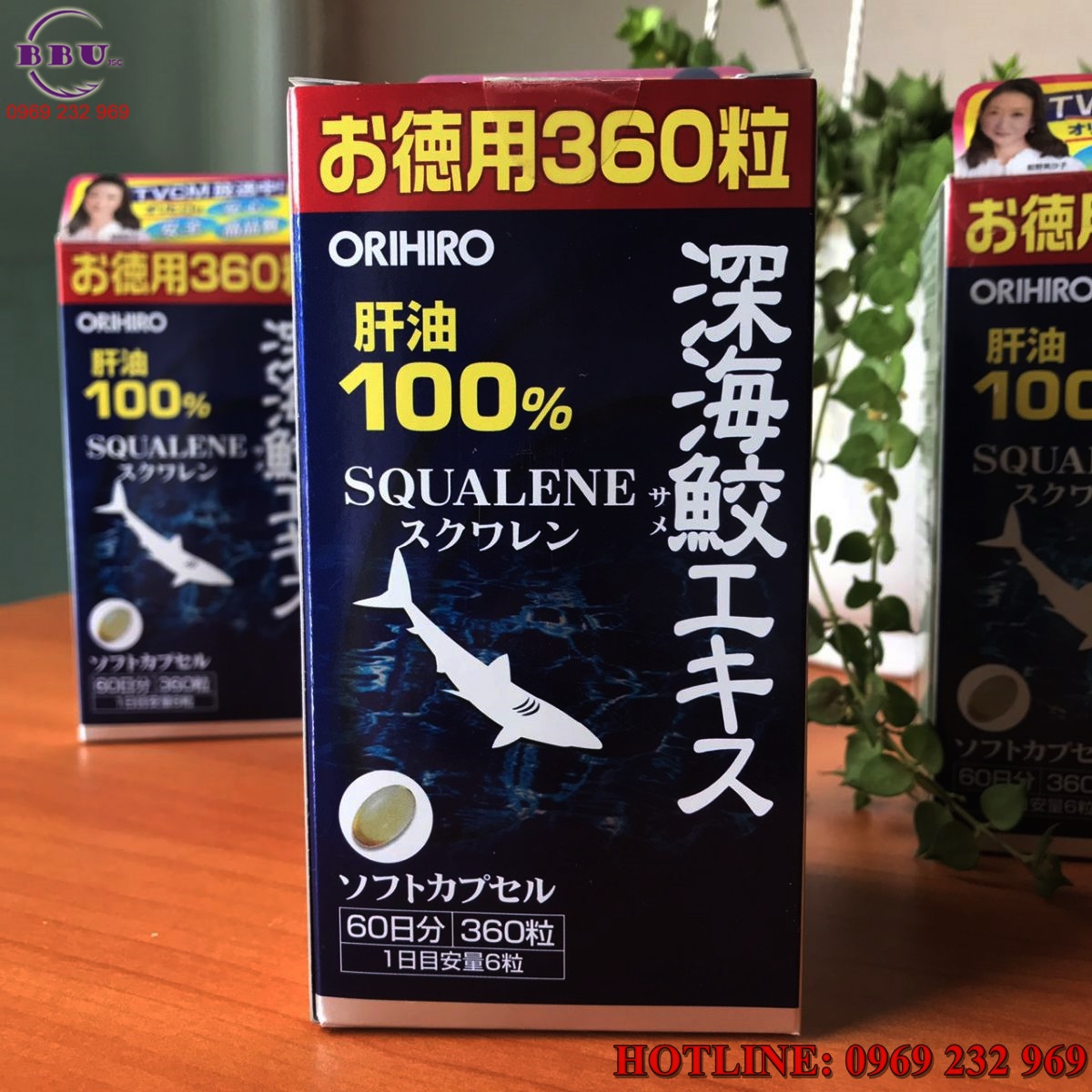 Cách sử dụng sụn vi cá mập Squalene Orihiro Nhật Bản