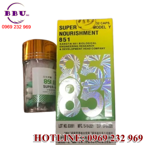 Super Nourishment 851 được chiết xuất từ nấm vân chi chiếm tới 95% thành phần sản phẩm.