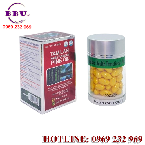 Tinh Dầu Thông Đỏ Tamlan Health Functional Pine Oil là một sản phẩm chăm sóc sức khỏe được chiết xuất từ lá của cây thông đỏ