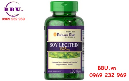 Tinh chất mầm đậu nành Puritans Pride Soy Lecithin 1200mg 250 viên của Mỹ