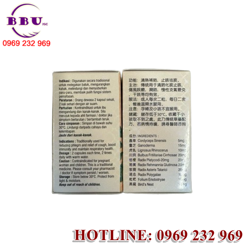 Trùng Thảo Tổ Yến Bổ Phế Hoàn mang đến nhiều công dụng hữu ích cho sức khỏe hô hấp