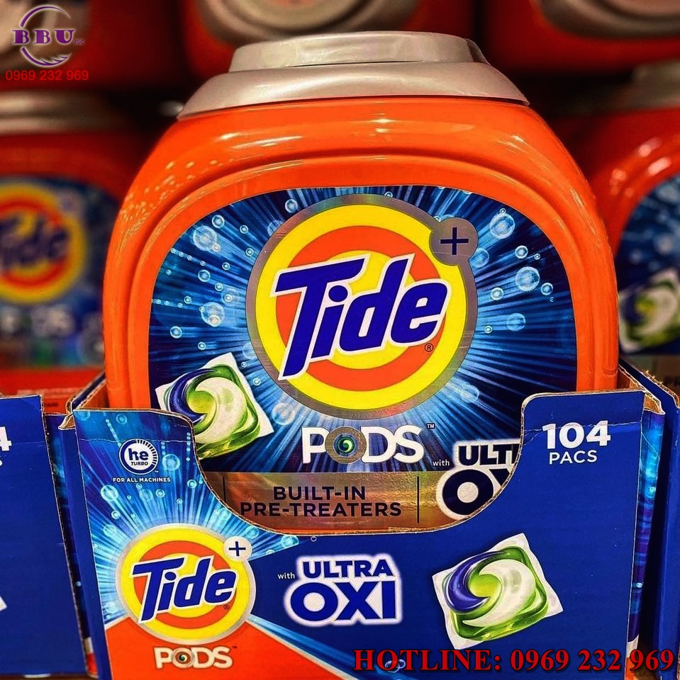 Công dụng vượt trội của viên bột giặt quần áo Tide Pods