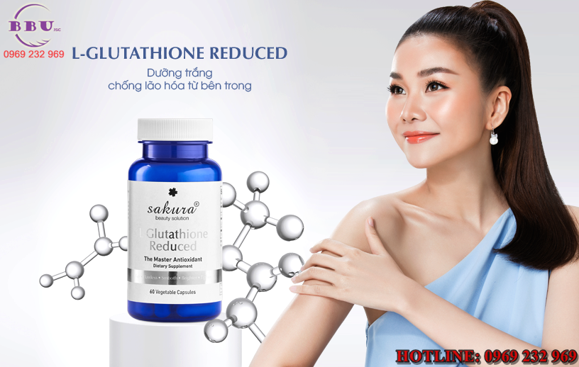 Công dụng của viên trắng da chống lão hóa Sakura L-Glutathione Reduced