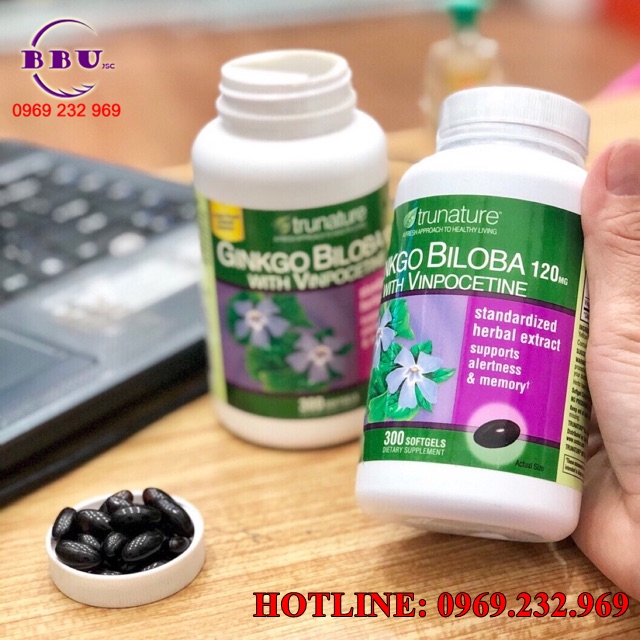 Viên uống bổ não Trunature Ginkgo Biloba