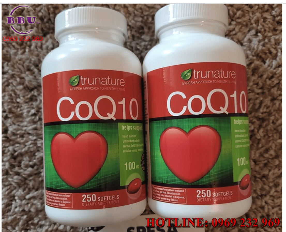 Công dụng sản phẩm viên uống bổ Tim Mạch Trunature CoQ10