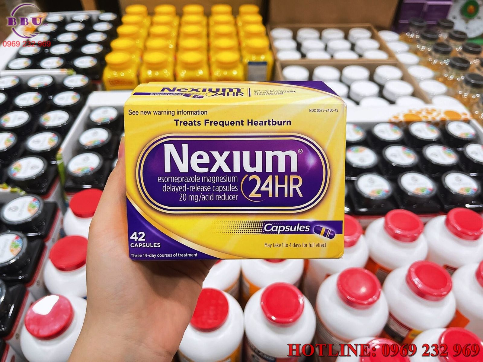 Công dụng viên uống điều trị dạ dày Nexium 24hr 