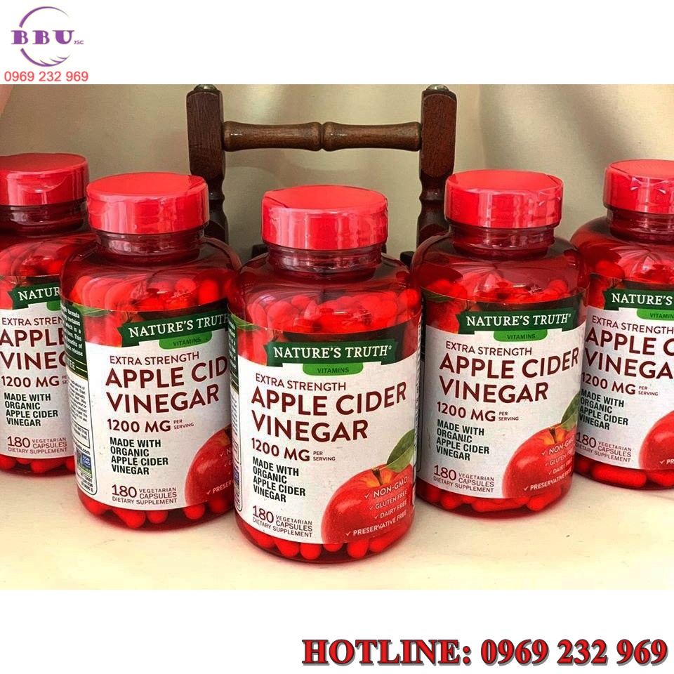 Công dụng của viên giấm táo hữu cơ Apple Cider Vinegar 1200mg