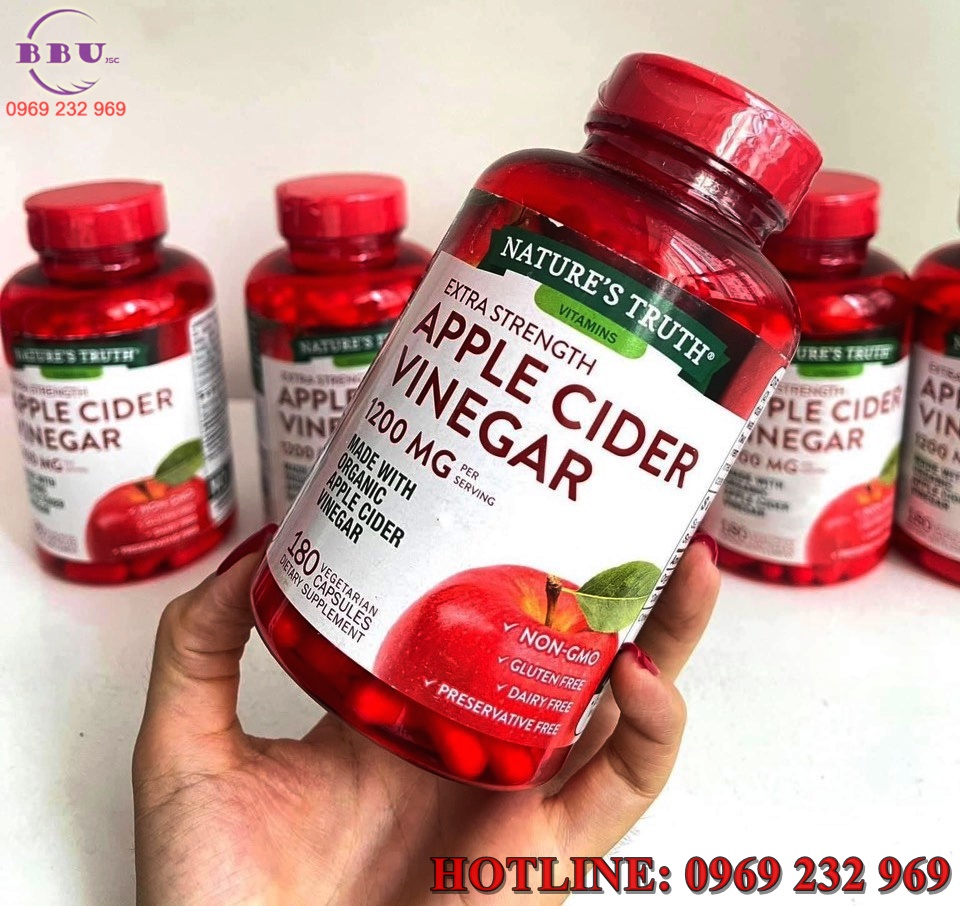 Về sản phẩm viên uống giấm táo Natures Truth Apple Cider Vinegar 1200 mg