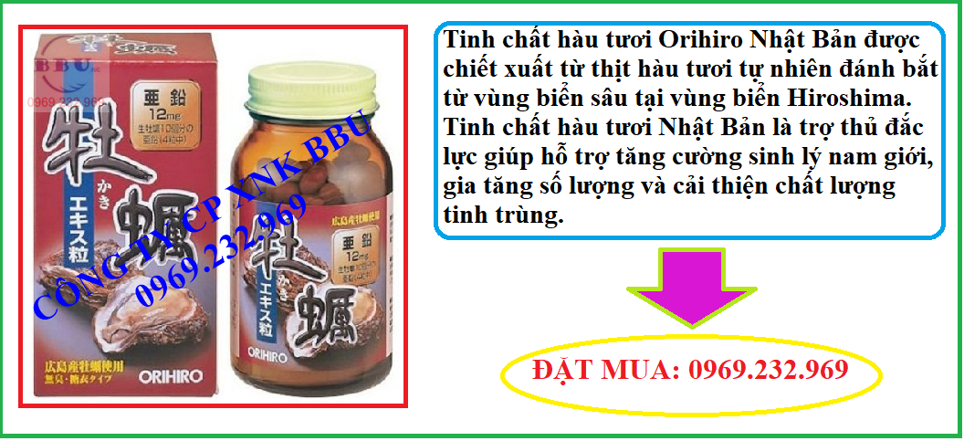 viên uống thải độc gan tráng dương orihiro