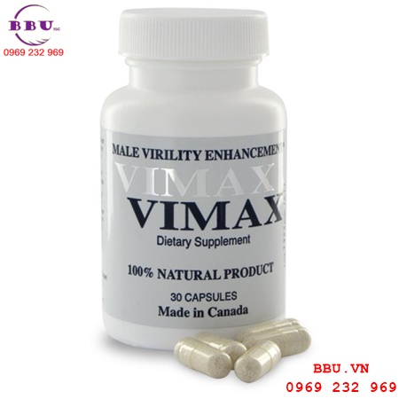 Viên uống Vimax Vimax Tăng kích thước dương vật - Lọ 30 viên - Canada