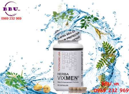 Viên uống tăng cường sinh lý nam giới Herba Vixmen - Lọ 60 viên Mỹ