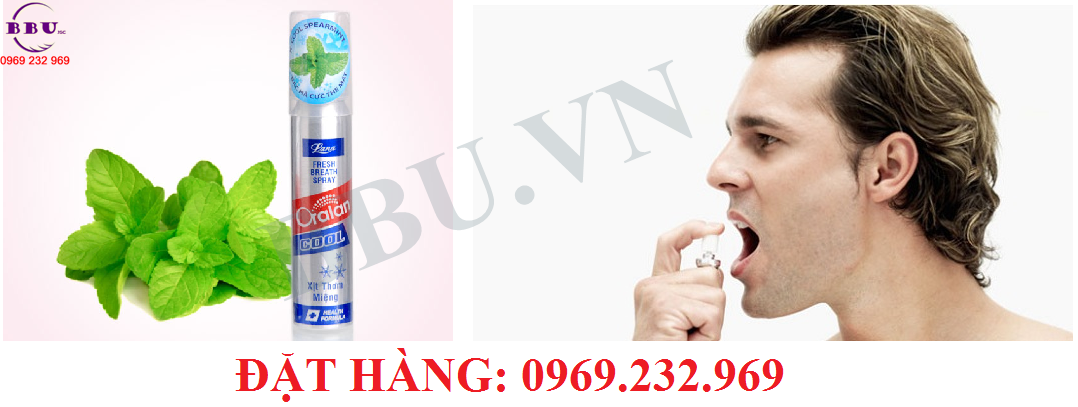 Xịt thơm miệng Fresh Breath Oralan Cool