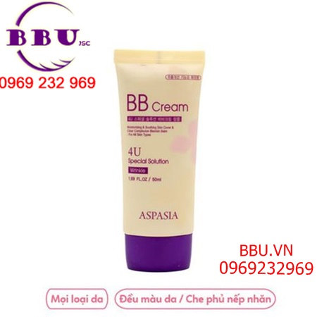 Kem nền aspasia bb cream 4u special solution hàn quốc