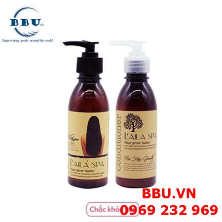 Bộ dầu gội và xả kích mọc tóc laila spa