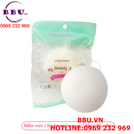 Bông rửa mặt etude house konjac face cleansing puff