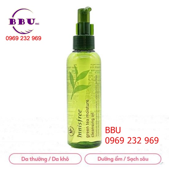 Dầu tẩy trang innisfree green tea moisture cleansing oil