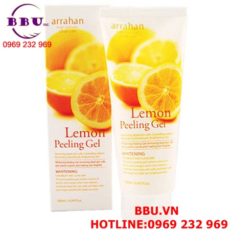 Gel tẩy tế bào chết arrahan lemon peeling gel