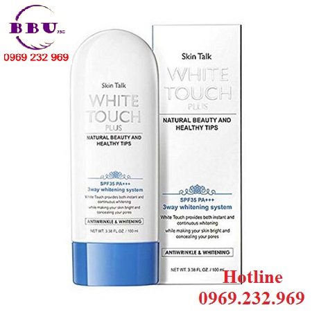 Kem dưỡng mặt skin talk white touch plus 3 way whitening system