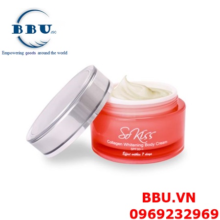 Kem dưỡng trắng da toàn thân sokiss collagen