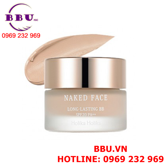 Kem nền holika holika naked face long lasting bb spf20 pa++