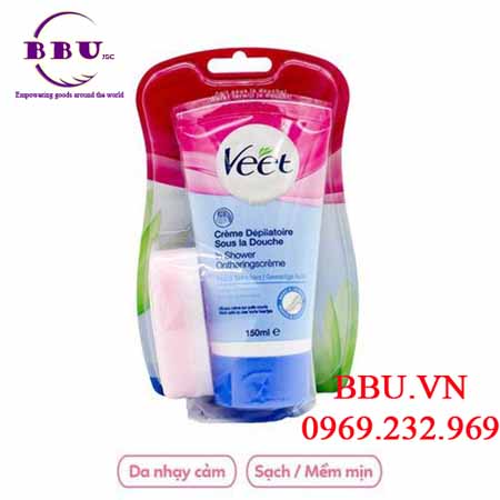 Kem tẩy lông veet dành cho da nhạy cảm