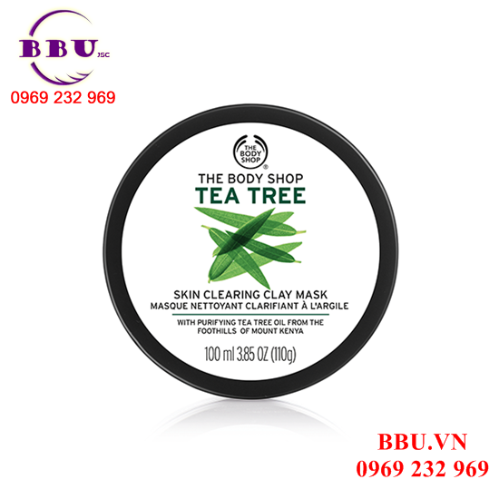 Mặt nạ dưỡng da the body shop tea tree skin clearing clay mask