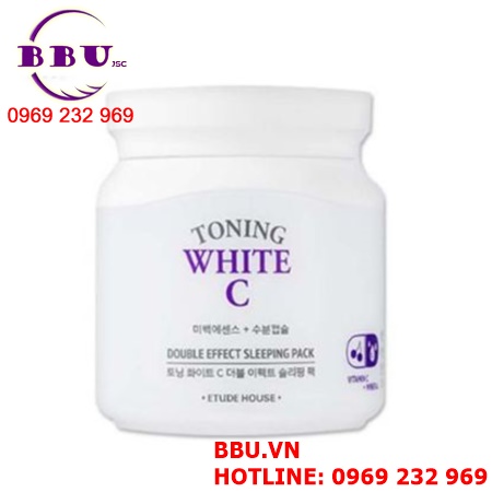 Mặt nạ ngủ etude house toning white double effect sleeping pack