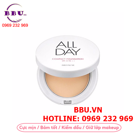  phấn nền all day compact foundation aritaum