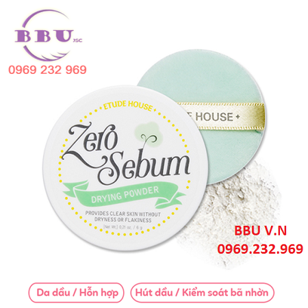  phấn phủ etude house zero sebum drying powder