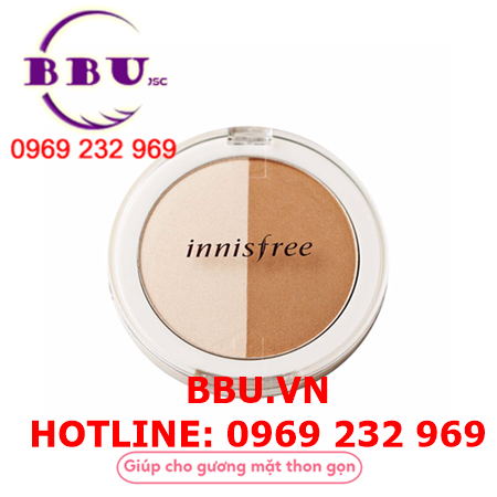 Phấn tạo khối và bắt sáng khuôn mặt innisfree face designing duo